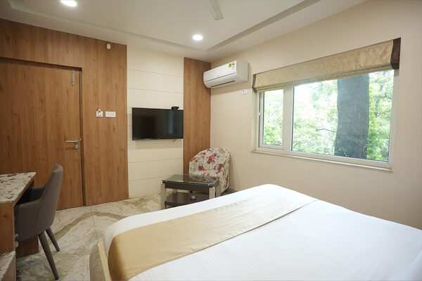 Spacious guest room